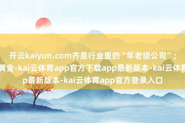 开云kaiyun.com齐是行业里的“年老级公司”;贵金属范畴的山东黄金-kai云体育app官方下载app最新版本-kai云体育app官方登录入口